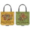 Happy Thanksgiving Canvas Tote - Front and Back