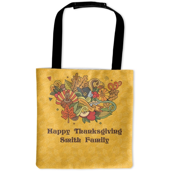 Custom Happy Thanksgiving Auto Back Seat Organizer Bag (Personalized)