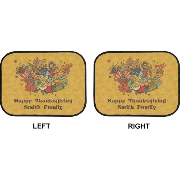 Happy Thanksgiving Car Floor Mats (Back Seat) (Approval)