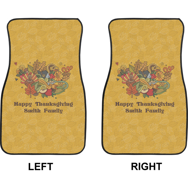 Happy Thanksgiving Car Mat Front - Approval