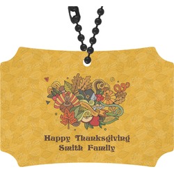 Happy Thanksgiving Rear View Mirror Ornament (Personalized)