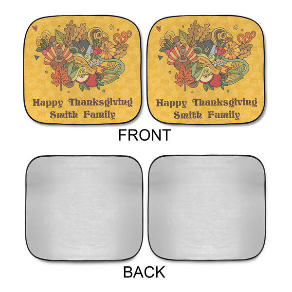 Happy Thanksgiving Car Sun Shades - APPROVAL