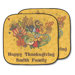 Happy Thanksgiving Car Sun Shade - Two Piece (Personalized)