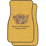 Happy Thanksgiving Car Floor Mats (Front Seat) (Personalized)