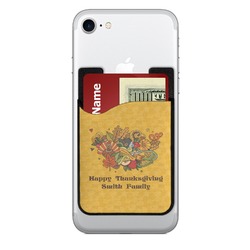 Happy Thanksgiving 2-in-1 Cell Phone Credit Card Holder & Screen Cleaner (Personalized)