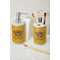 Happy Thanksgiving Ceramic Bathroom Accessories - LIFESTYLE (toothbrush holder & soap dispenser)