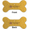 Happy Thanksgiving Ceramic Flat Ornament - Bone Front & Back (APPROVAL)