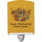 Happy Thanksgiving Ceramic Night Light (Personalized)