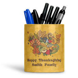 Happy Thanksgiving Ceramic Pen Holder