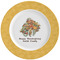 Happy Thanksgiving Ceramic Plate w/Rim
