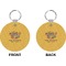 Happy Thanksgiving Circle Keychain (Front + Back)