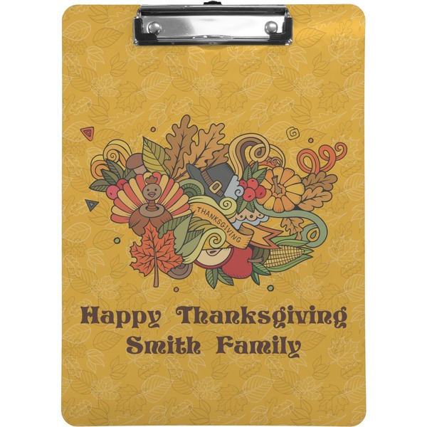 Custom Happy Thanksgiving Clipboard (Personalized)