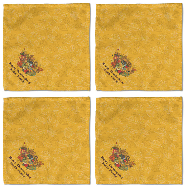 Happy Thanksgiving Cloth Napkins - Personalized Lunch (APPROVAL) Set of 4