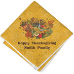 Happy Thanksgiving Cloth Napkin w/ Name or Text