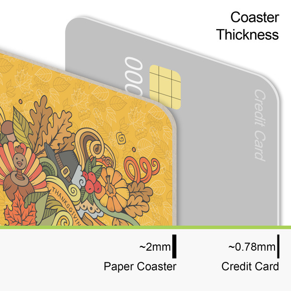 Happy Thanksgiving Coaster Thickness