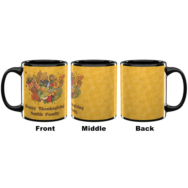 Happy Thanksgiving Coffee Mug - 11 oz - Black APPROVAL