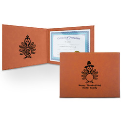 Happy Thanksgiving Leatherette Certificate Holder (Personalized)