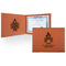 Happy Thanksgiving Cognac Leatherette Diploma / Certificate Holders - Front and Inside - Main
