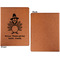 Happy Thanksgiving Cognac Leatherette Portfolios with Notepad - Large - Single Sided - Apvl