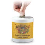 Happy Thanksgiving Coin Bank (Personalized)