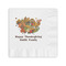 Happy Thanksgiving Coined Cocktail Napkins (Personalized)