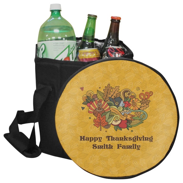 Custom Happy Thanksgiving Collapsible Cooler & Seat (Personalized)