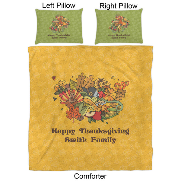 Happy Thanksgiving Comforter Set - Queen - Approval