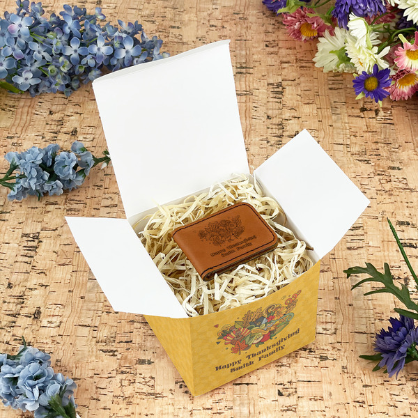 Happy Thanksgiving Cubic Gift Box - In Context