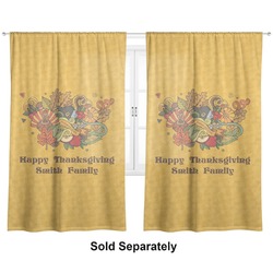 Happy Thanksgiving Curtain Panel - Custom Size (Personalized)