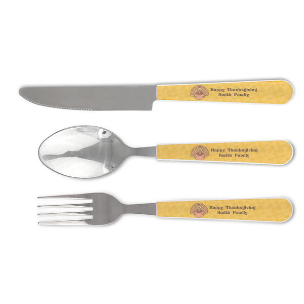 Custom Happy Thanksgiving Cutlery Set (Personalized)