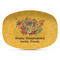 Happy Thanksgiving Plastic Platter - Microwave & Oven Safe Composite Polymer (Personalized)