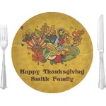 Happy Thanksgiving 10" Glass Lunch / Dinner Plates - Single or Set (Personalized)
