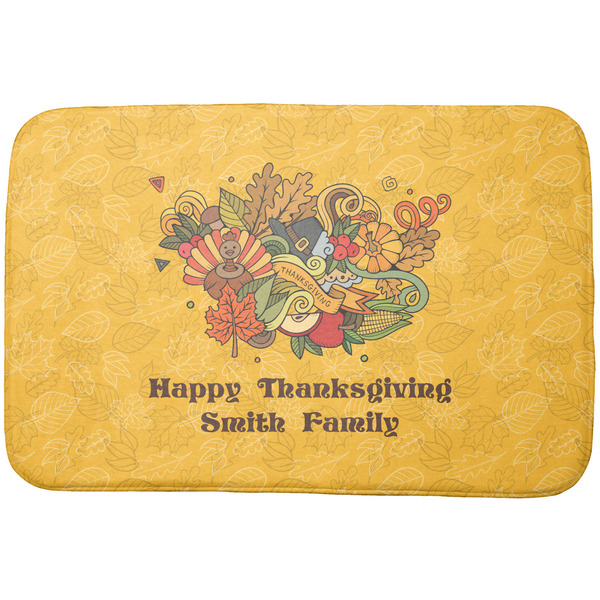 Custom Happy Thanksgiving Dish Drying Mat (Personalized)