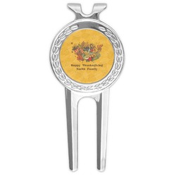 Happy Thanksgiving Golf Divot Tool & Ball Marker (Personalized)