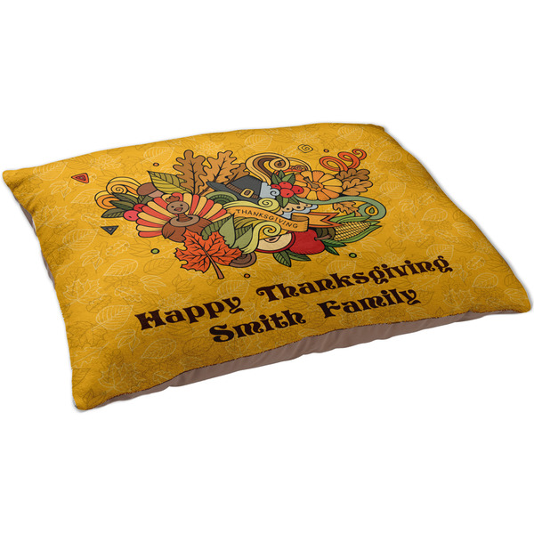 Happy Thanksgiving Dog Bed - Large