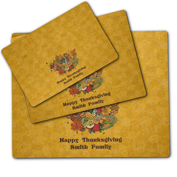 Happy Thanksgiving Dog Food Mat - MAIN (sm, med, lrg)