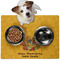 Happy Thanksgiving Dog Food Mat - Medium LIFESTYLE