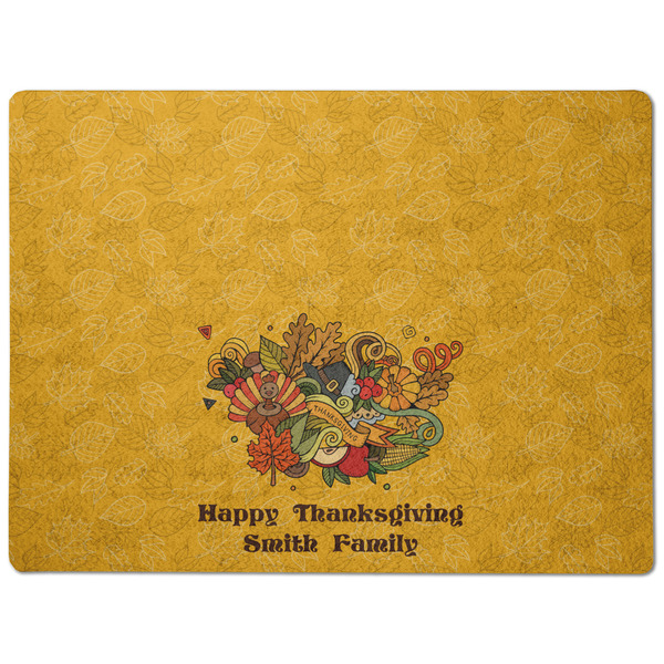 Happy Thanksgiving Dog Food Mat - Medium without bowls