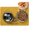 Happy Thanksgiving Dog Food Mat - Small LIFESTYLE