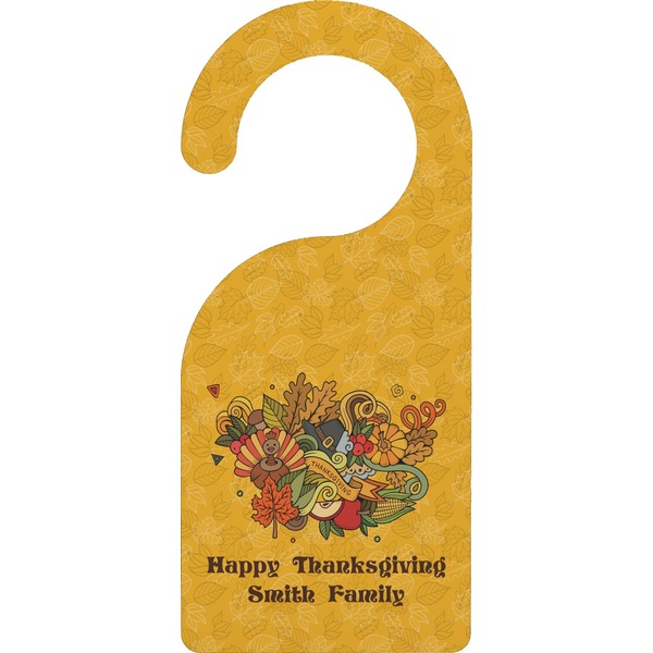 Custom Happy Thanksgiving Door Hanger (Personalized)