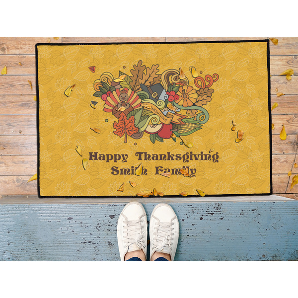 Happy Thanksgiving Door Mat - LIFESTYLE (Med)