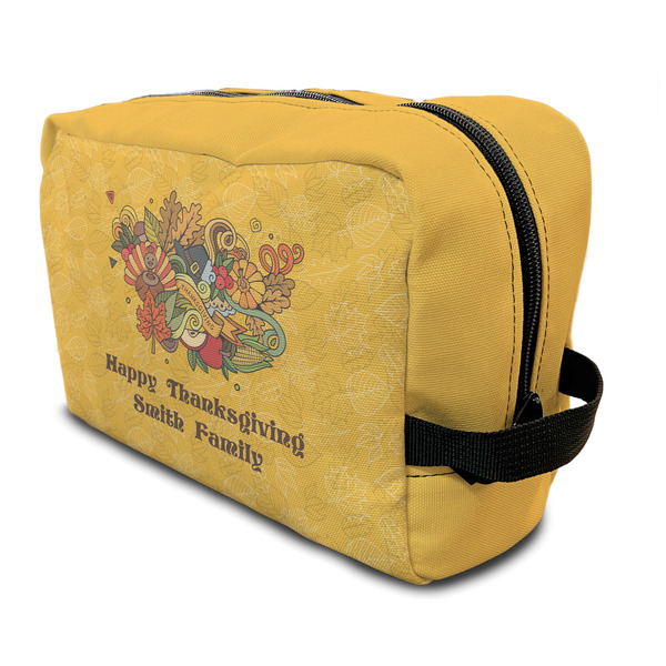 Custom Happy Thanksgiving Toiletry Bag / Dopp Kit (Personalized)
