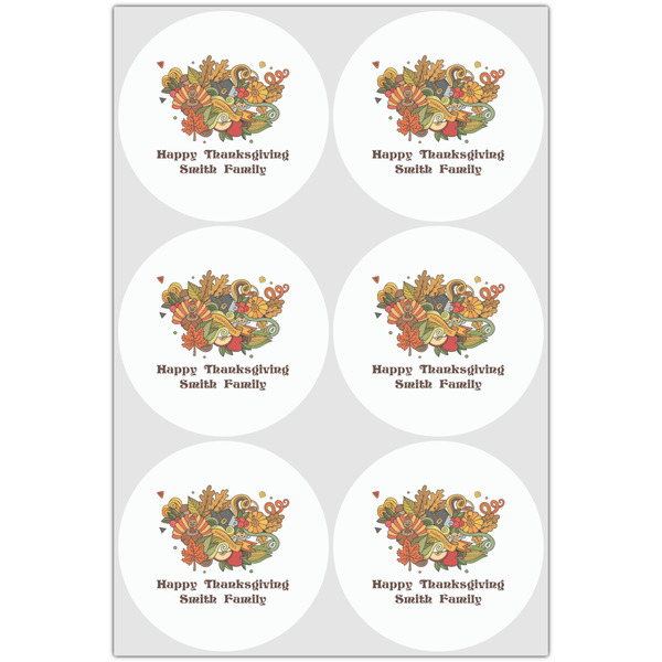 Happy Thanksgiving Drink Topper - Large - Set of 6
