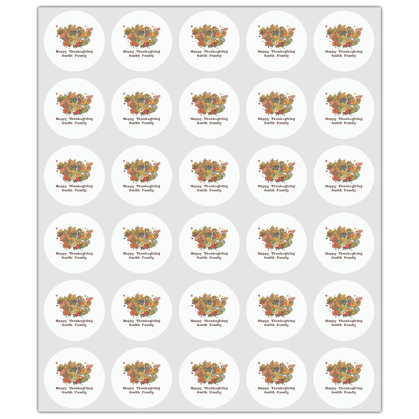 Happy Thanksgiving Drink Topper - XSmall - Set of 30