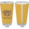 Happy Thanksgiving Pint Glass - Full Color - Front & Back Views