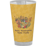 Happy Thanksgiving Pint Glass - Full Color (Personalized)