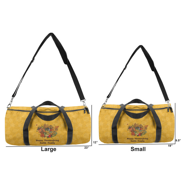 Happy Thanksgiving Duffle Bag Small and Large