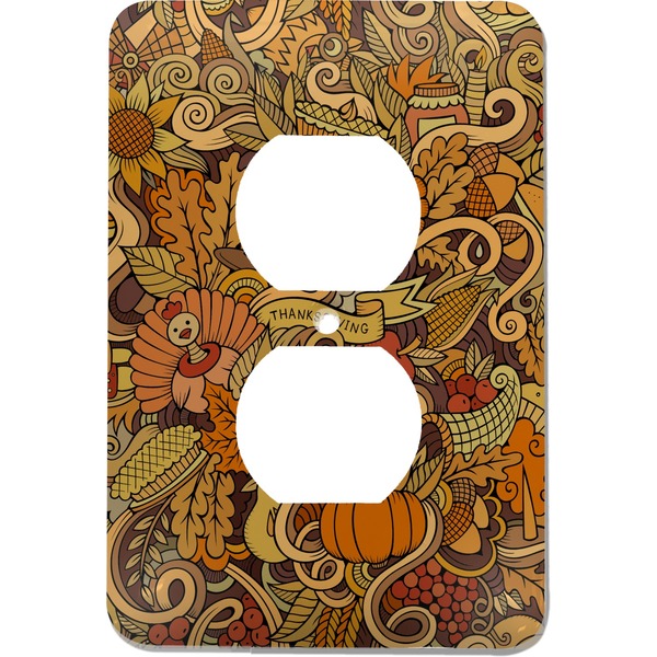 Custom Happy Thanksgiving Electric Outlet Plate