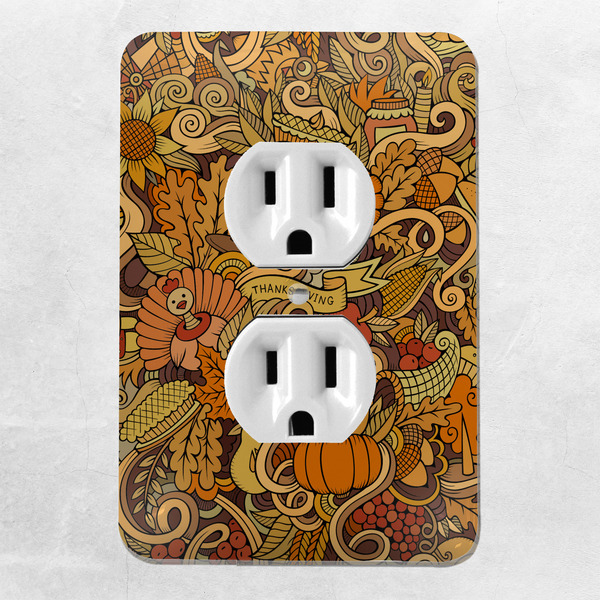 Happy Thanksgiving Electric Outlet Plate - LIFESTYLE