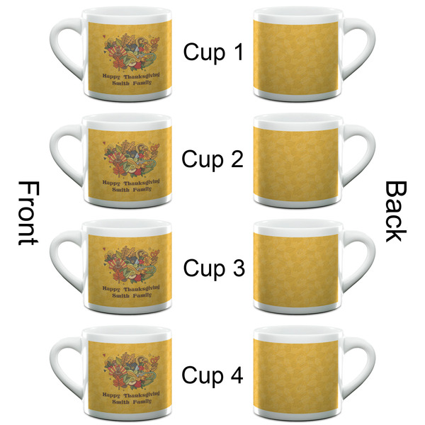 Happy Thanksgiving Espresso Cup - 6oz (Double Shot Set of 4) APPROVAL